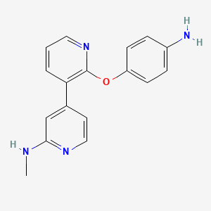 molecular formula C17H16N4O B8494969 4-(2-(4-aminophenoxy)pyridin-3-yl)-N-methylpyridin-2-amine 