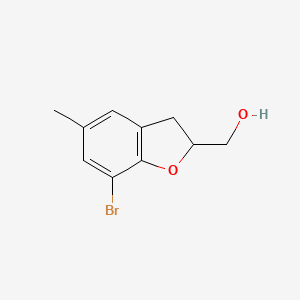 (+)-(7-Bromo-5-methyl-2,3-dihydro-1-benzofuran-2-yl)methanol