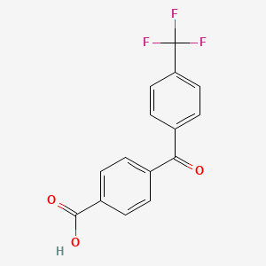 molecular formula C15H9F3O3 B8494991 4-[4-(Trifluoromethyl)benzoyl]benzoic acid CAS No. 89100-25-4