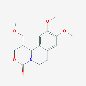 2H,4H-[1,3]Oxazino[4,3-a]isoquinolin-4-one,  1,6,7,11b-tetrahydro-1-(hydroxymethyl)-9,10-dimethoxy-