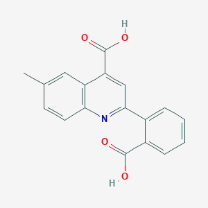4-Quinolinecarboxylic acid,2-(2-carboxyphenyl)-6-methyl-