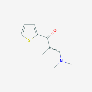 molecular formula C10H13NOS B8495084 3-(Dimethylamino)-2-methyl-1-thiophen-2-ylprop-2-en-1-one 
