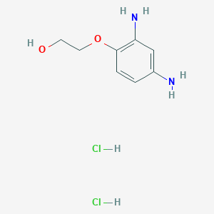 molecular formula C8H14Cl2N2O2 B084951 2-(2,4-Diaminophenoxy)ethanol dihydrochloride CAS No. 11138-66-2