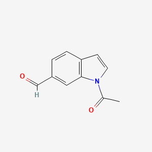 molecular formula C11H9NO2 B8495151 1-Acetyl-1H-indole-6-carbaldehyde 
