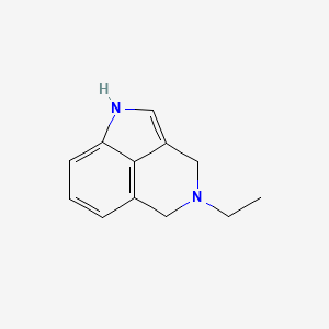 molecular formula C12H14N2 B8495184 4-Ethyl-1,3,4,5-tetrahydropyrrolo[4,3,2-de] isoquinoline 