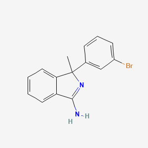 molecular formula C15H13BrN2 B8495220 1-(3-bromophenyl)-1-methyl-1H-isoindol-3-amine CAS No. 917776-95-5