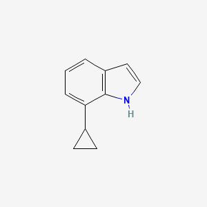 molecular formula C11H11N B8495229 7-cyclopropyl-1H-indole 