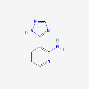 molecular formula C7H7N5 B8495276 3-(1H-[1,2,4]triazol-3-yl)-pyridin-2-ylamine 