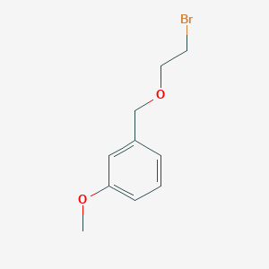 molecular formula C10H13BrO2 B8495279 1-{[(2-Bromoethyl)oxy]methyl}-3-(methyloxy)benzene 