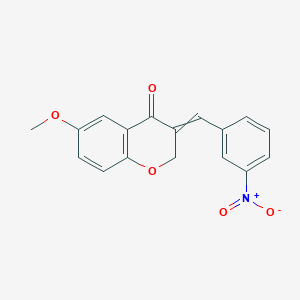 6-Methoxy-3-(3-nitrobenzylidene)-chroman-4-one