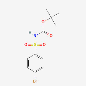 molecular formula C11H14BrNO4S B8495340 N-Boc-4-bromobenzenesulfonamide 