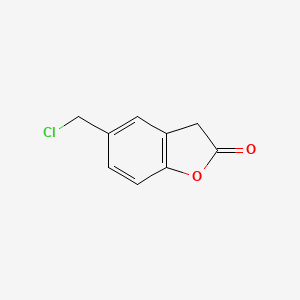 molecular formula C9H7ClO2 B8495349 5-chloromethyl-3H-benzofuran-2-one 