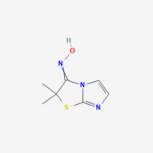 molecular formula C7H9N3OS B8495388 N-(2,2-Dimethylimidazo[2,1-b][1,3]thiazol-3(2H)-ylidene)hydroxylamine CAS No. 81410-95-9