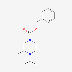 molecular formula C16H24N2O2 B8495394 1-Isopropyl-4-(benzyloxycarbonyl)-2-methylpiperazine 