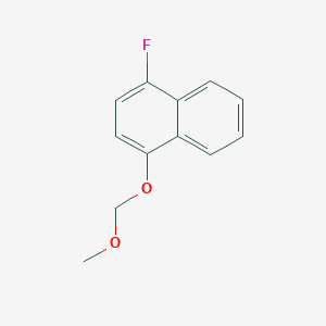 molecular formula C12H11FO2 B8495395 4-Fluoro-1-methoxymethoxynaphthalene 