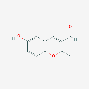 6-hydroxy-2-methyl-2H-1-benzopyran-3-carboxaldehyde