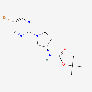 molecular formula C13H19BrN4O2 B8495443 tert-butyl N-[(3S)-1-(5-bromopyrimidin-2-yl)pyrrolidin-3-yl]carbamate 