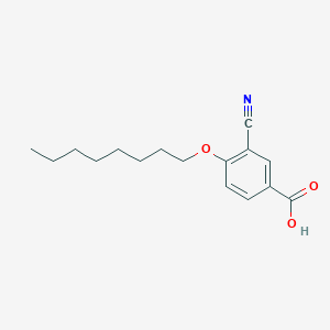 molecular formula C16H21NO3 B8495453 3-Cyano-4-(octyloxy)benzoic acid CAS No. 62435-40-9