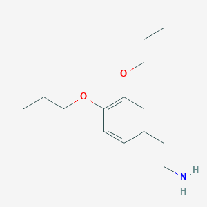 molecular formula C14H23NO2 B8495490 2-(3,4-Dipropoxyphenyl)ethanamine 