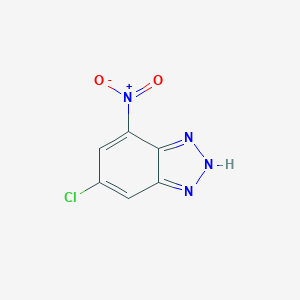molecular formula C6H3ClN4O2 B084955 1H-Benzotriazole, 6-chloro-4-nitro- CAS No. 13091-80-0