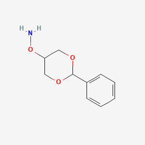 molecular formula C10H13NO3 B8495540 O-(2-phenyl-1,3-dioxan-5-yl)hydroxylamine 