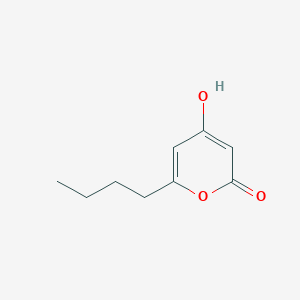 molecular formula C9H12O3 B8495558 4-Hydroxy-6-butyl-2H-pyran-2-one 