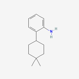 molecular formula C14H21N B8495592 2-(4,4-Dimethylcyclohexyl)aniline 