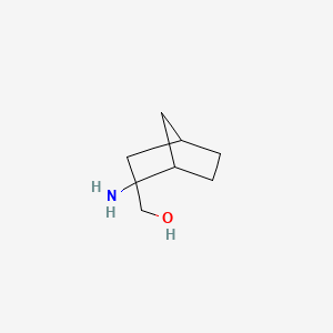 molecular formula C8H15NO B8495607 2-Amino-2-(hydroxymethyl)norbornane 