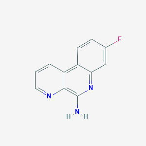molecular formula C12H8FN3 B8495685 8-Fluorobenzo[f][1,7]naphthyridin-5-amine 