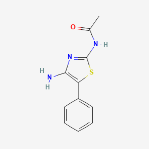 molecular formula C11H11N3OS B8495697 2-(Acetylamino)-4-amino-5-phenylthiazole 