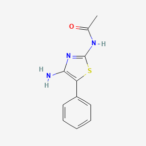 molecular formula C11H11N3OS B8495697 N-(4-amino-5-phenyl-thiazol-2-yl)-acetamide 