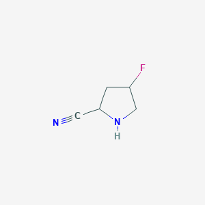 molecular formula C5H7FN2 B8495706 4-Fluoropyrrolidine-2-carbonitrile 