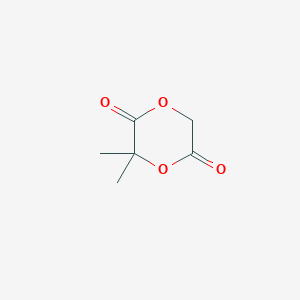 molecular formula C6H8O4 B8495736 3,3-Dimethyl-1,4-dioxane-2,5-dione CAS No. 57321-97-8