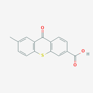 molecular formula C15H10O3S B8495756 7-Methyl-9-oxothioxanthene-3-carboxylic acid CAS No. 51763-07-6