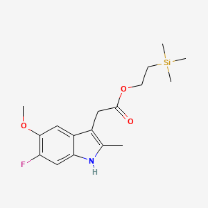 2-(Trimethylsilyl)ethyl 2-(6-fluoro-5-methoxy-2-methyl-1H-indol-3-yl)acetate