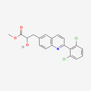 Methyl 3-[2-(2,6-dichlorophenyl)-6-quinolinyl]-2-hydroxypropanoate