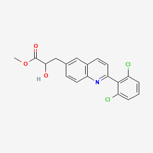 methyl 3-[2-(2,6-dichlorophenyl)quinolin-6-yl]-2-hydroxypropanoate