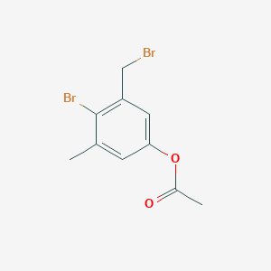 4-Bromo-3-(bromomethyl)-5-methylphenyl acetate