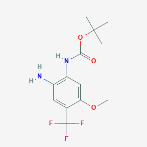 Carbamic acid,n-[2-amino-5-methoxy-4-(trifluoromethyl)phenyl]-,1,1-dimethylethyl ester