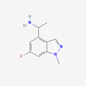 1-(6-Fluoro-1-methyl-1H-indazol-4-yl)ethanamine
