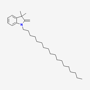 molecular formula C29H49N B8495874 1H-Indole, 2,3-dihydro-3,3-dimethyl-2-methylene-1-octadecyl- CAS No. 73811-01-5