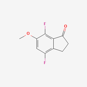 molecular formula C10H8F2O2 B8495894 4,7-Difluoro-6-methoxy-2,3-dihydroinden-1-one 