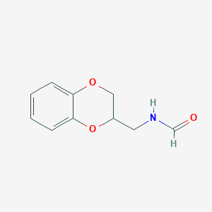 molecular formula C10H11NO3 B8495900 n-(2,3-Dihydro-benzo[1,4]dioxin-2-ylmethyl)-formamide 