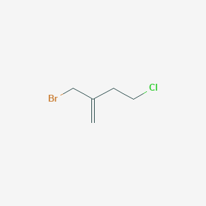 molecular formula C5H8BrCl B8495988 2-(Bromomethyl)-4-chlorobut-1-ene 