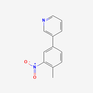 molecular formula C12H10N2O2 B8496011 3-(4-Methyl-3-nitrophenyl)pyridine 