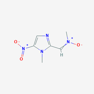 molecular formula C6H8N4O3 B8496028 N-methyl-1-(1-methyl-5-nitroimidazol-2-yl)methanimine oxide CAS No. 29941-70-6