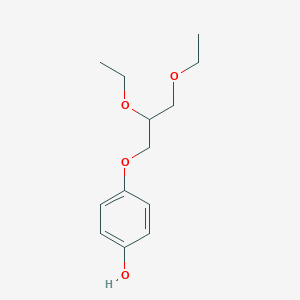 molecular formula C13H20O4 B8496030 4-(2,3-Diethoxypropoxy)phenol CAS No. 94056-99-2