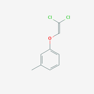 molecular formula C9H8Cl2O B8496060 1-[(2,2-Dichloroethenyl)oxy]-3-methylbenzene CAS No. 6716-47-8