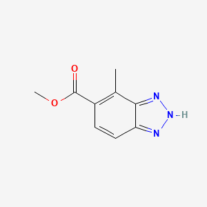 molecular formula C9H9N3O2 B8496065 methyl 7-methyl-1H-benzotriazole-6-carboxylate 