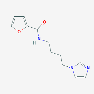 molecular formula C12H15N3O2 B8496070 N-[4-(1H-Imidazol-1-yl)butyl]-2-furanecarboxamide 